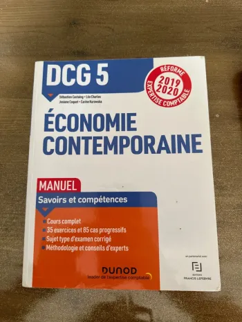 Livre, économie contemporaine dcg 5