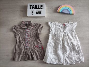 Lot de 2 hauts taille 8 ans