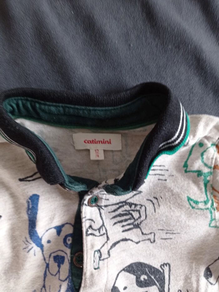 Tee shirt ml catimini 12 mois - photo numéro 2