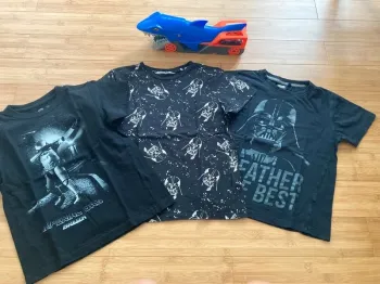 8 ans - Set de 3 t-shirt manches courtes thème stars wars