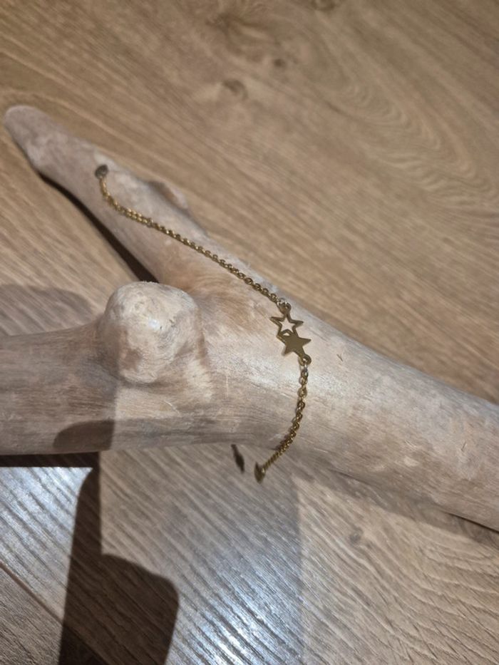 Bracelet #acier Doré - photo numéro 3