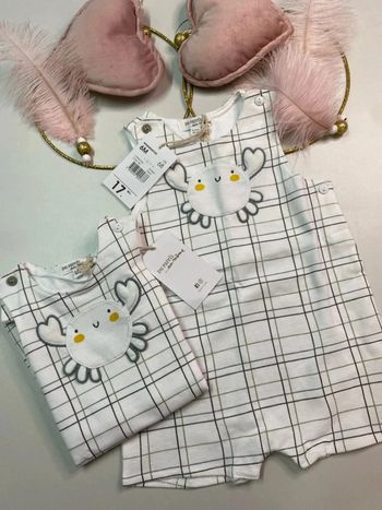 Lot de 2 salopettes bébé garçon (neuf) - Taille 6 mois