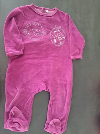 pyjama fushia 12 mois