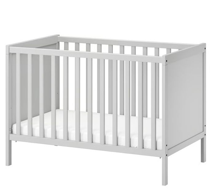 SUNDVIK Lit bébé, blanc, 60x120 cm