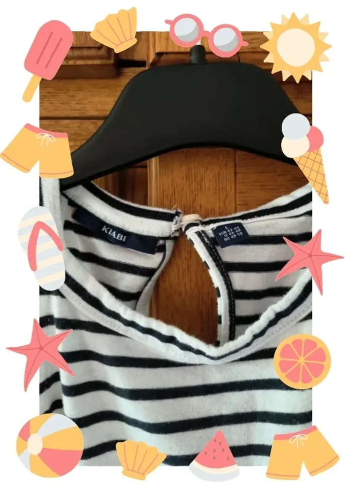 Robe marinière sans manches 42/44 - photo numéro 2