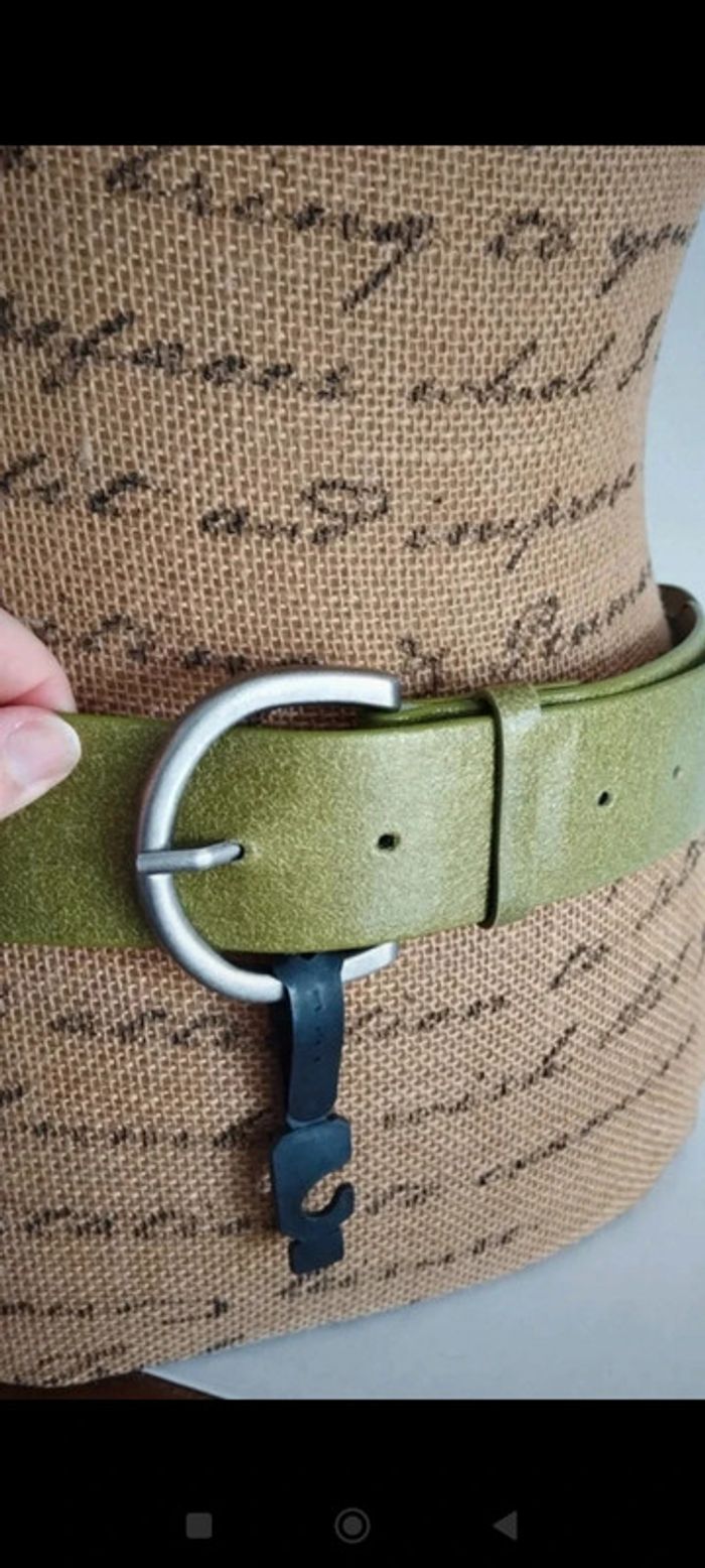 Ceinture verte croisée 90 cm femme - photo numéro 3