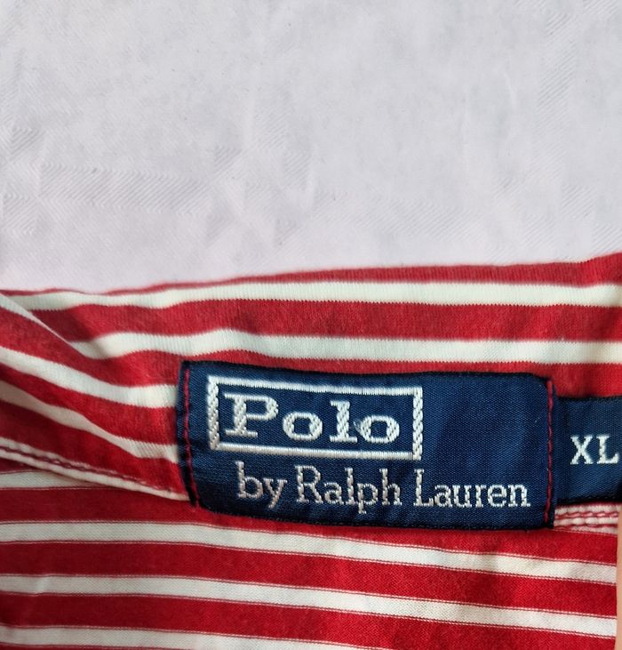 Polo manches courtes , a rayures , homme , Ralph lauren , taille XL - photo numéro 3
