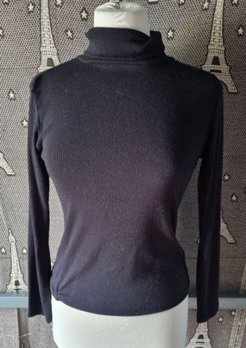 T-shirt col roulée manches longues taille S-M