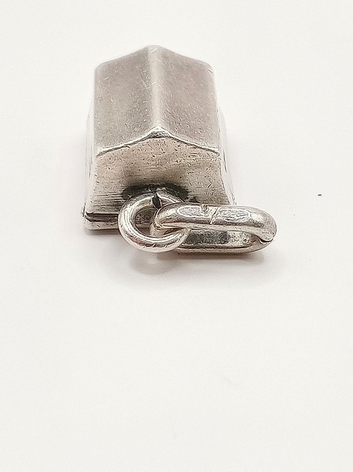 Ciondolo  che si apre collana antico vintage anni '50/'60 argento 10 gr  ciondolo cuore - photo numéro 6