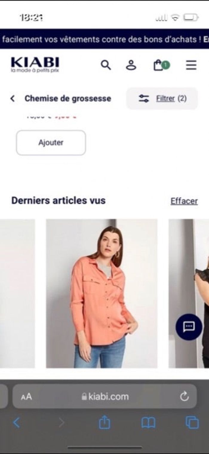 Chemise maternité