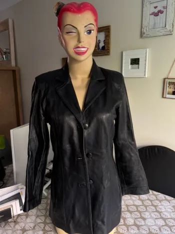 Blouson cuire Paule clement
