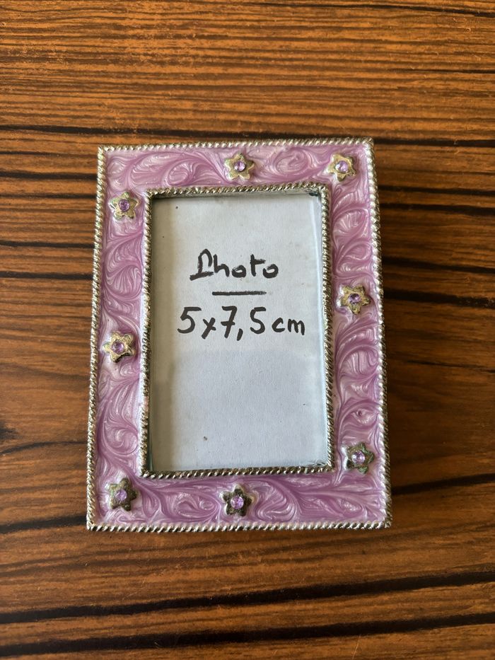 Petit cadre photo floral vintage à poser - photo numéro 4