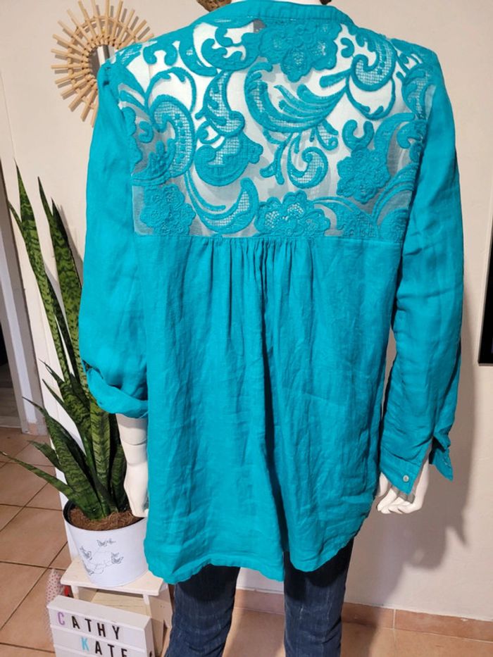 Chemise lin et broderies - photo numéro 6
