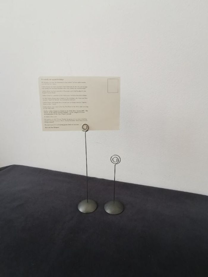 Ensemble de 2 supports déco spirales