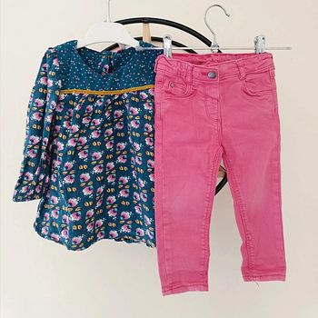 18 mois ensemble blouse orchestra et pantalon tape a l'oeil