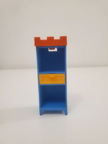 Playmobil Meuble chambre enfant,  Une étagère, bibliothèque bleue très bon état
