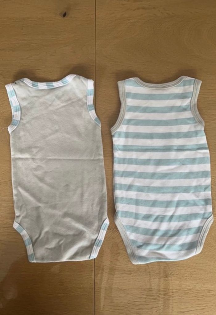 Lot de 2 bodies mixtes taille 3 mois - photo numéro 3
