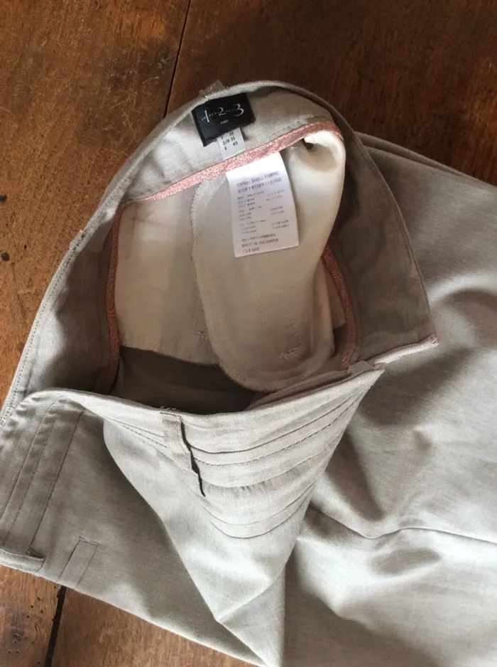 Pantalon léger beige foncé - photo numéro 2