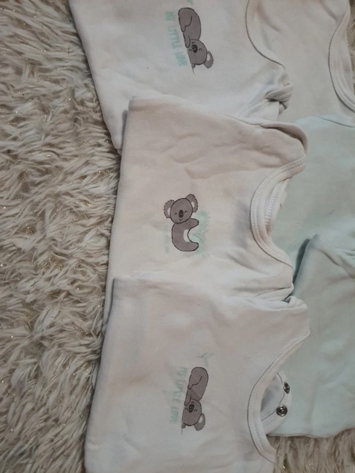 🌺 lot de 6 bodies bébé 1 mois - photo numéro 2