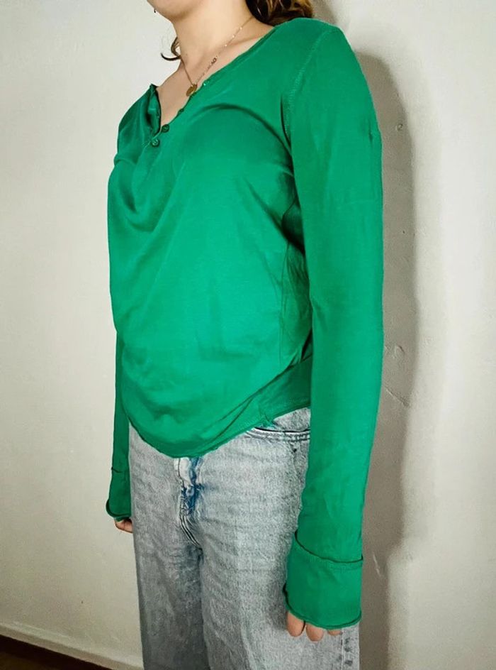 T-shirt manches longues Zadig & Voltaire - Taille M 💚  Long Sleeve Tee #EmmaLilleM38 - photo numéro 2