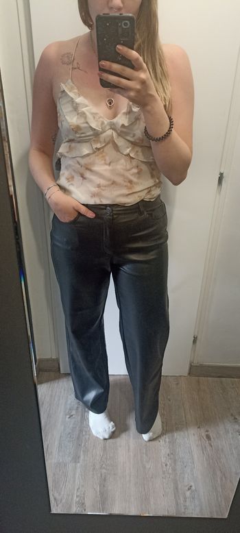 Pantalon simili cuir