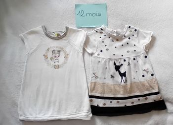 Lot de 2 robes manches courtes