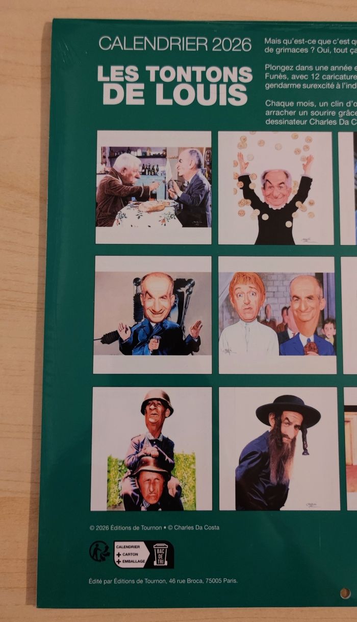 Calendrier 2026 🐦 Louis de Funes 🌈 - photo numéro 5