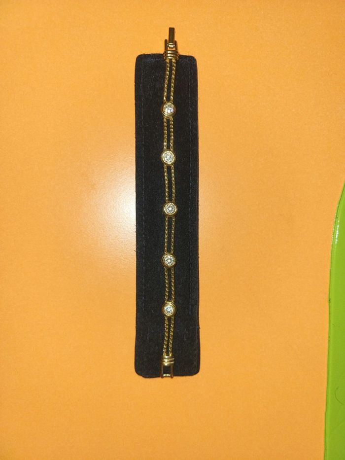 Bracelet swarovsky doré - photo numéro 2
