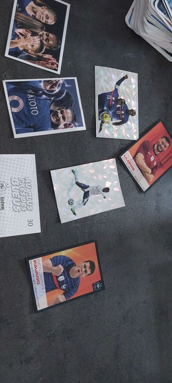Lot cartes football les bleus