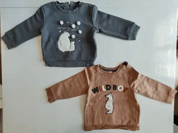Lot pull ourson ours 18 mois chaud hiver