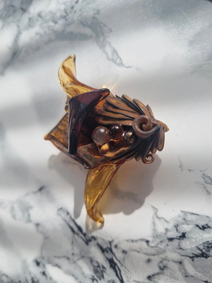 Broche vintage en verre - photo numéro 8