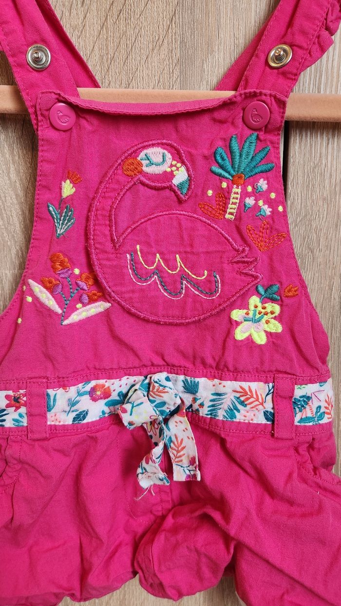 Salopette robe bébé fille – Du Pareil au Même – 3 mois - photo numéro 3