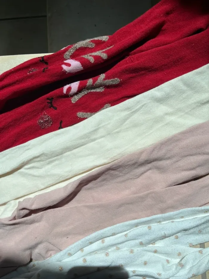 Lot 5 Collants fille 6/8 ans et 8/10ans - photo numéro 2
