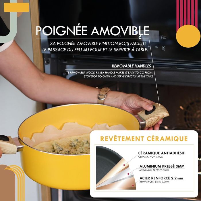Set culinaire multi-usage 28 cm – aluminium induction – Menastyl Neuf - photo numéro 5