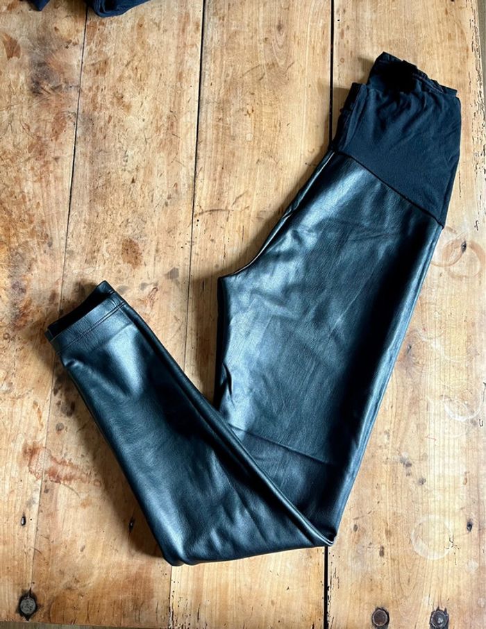 Legging simili cuir