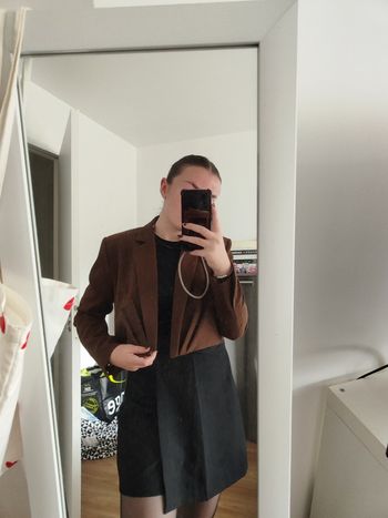 Blazer court marron