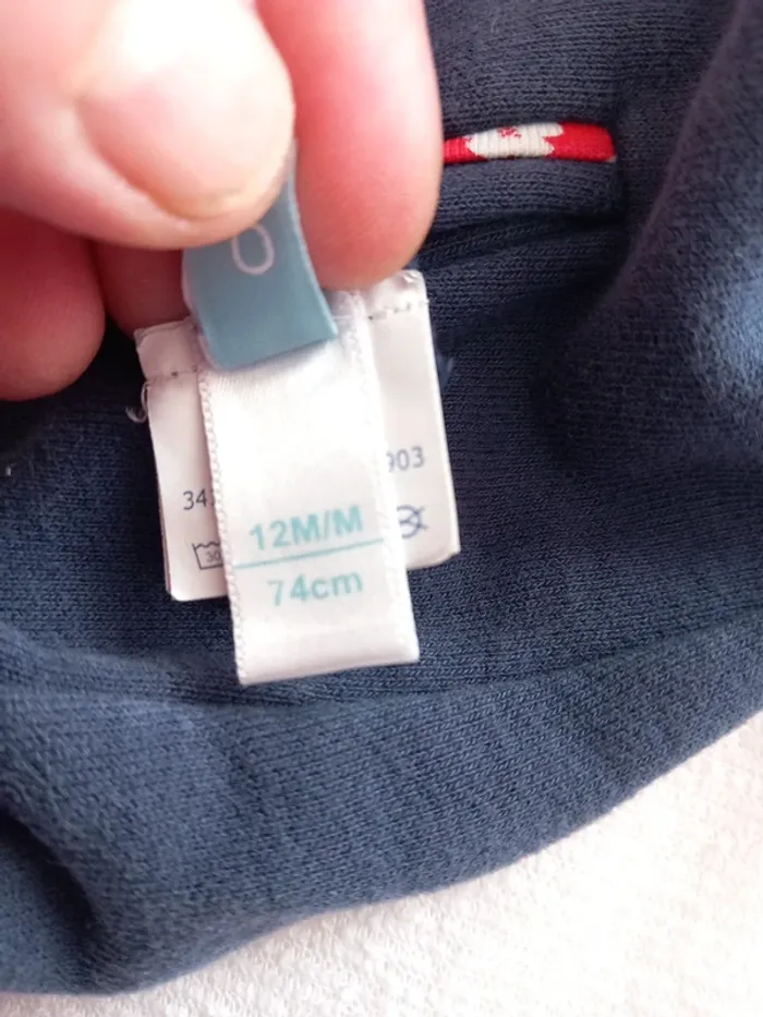 🚼veste bébé réversible 1ans Obaibi - photo numéro 7