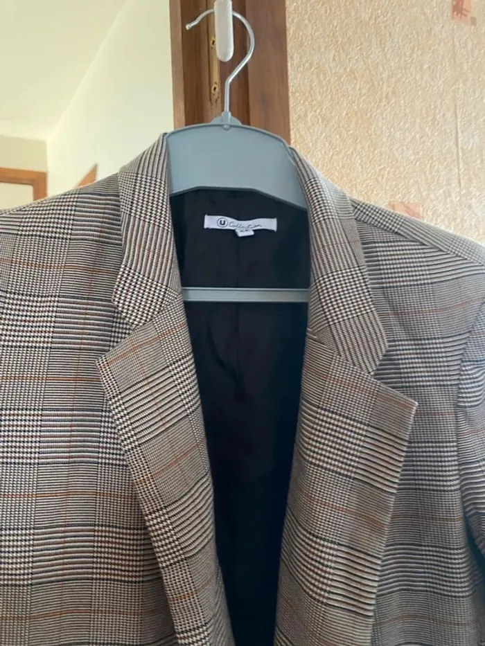 Blazer à carreaux femme – Taille 44 – Élégant & en très bon état 🍂 - photo numéro 4