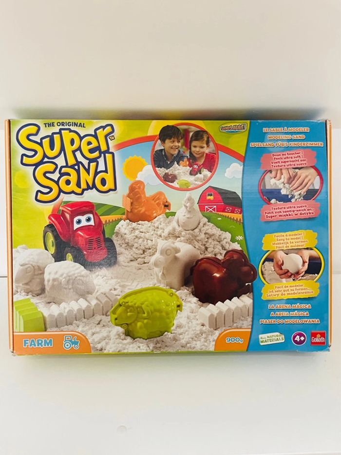 Sable à modeler Super sand farm Goliath animaux de la ferme