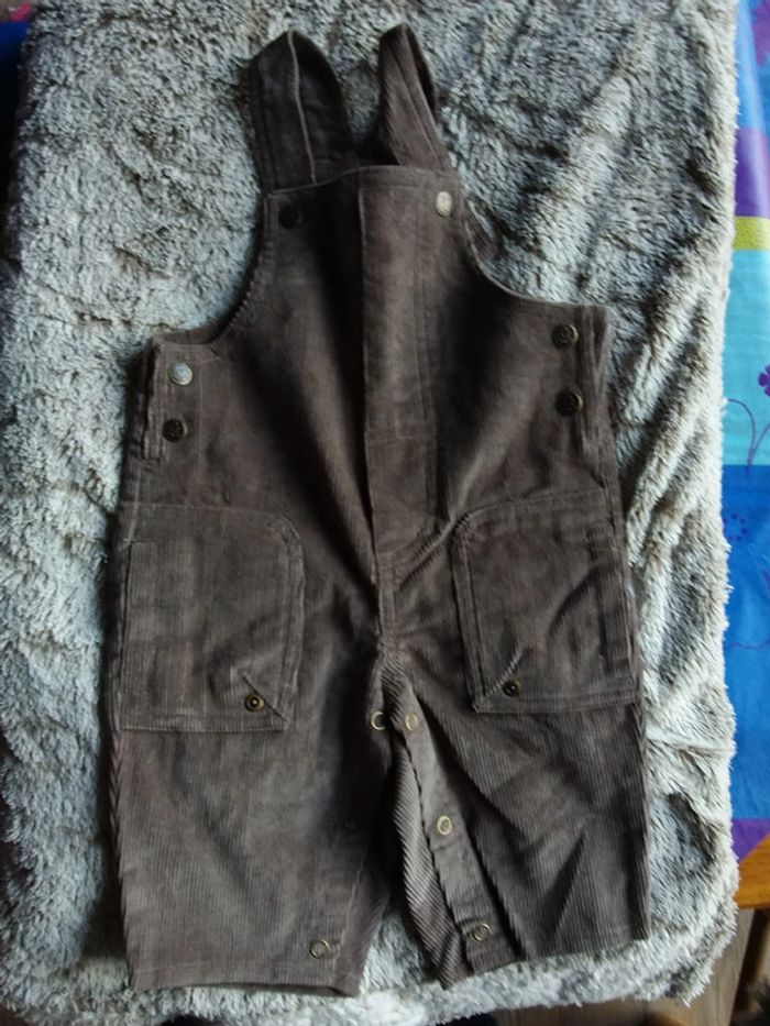 Salopette velour brun