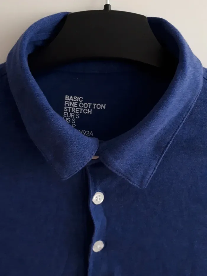 Polo bleu marine Homme Taille 36 - photo numéro 5