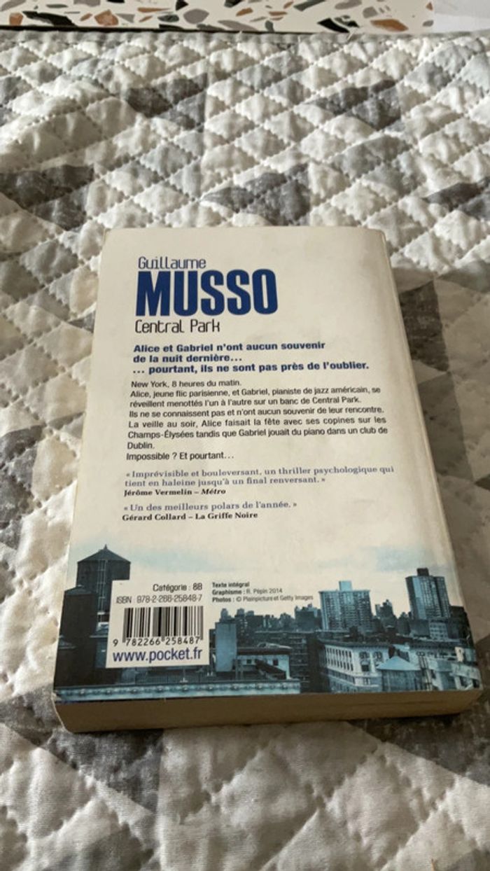 #central Park Guillaume Musso. ) - photo numéro 3