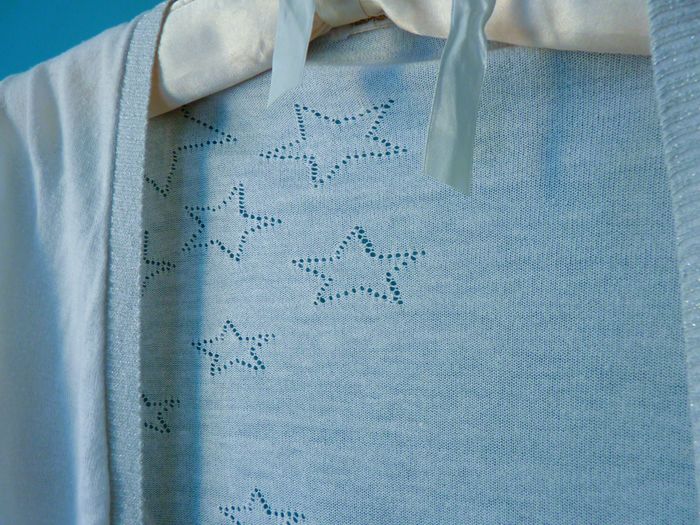 Gilet Fille Teddy Smith 14 ans blanc etoile argent ceremonie mariage TBE - photo numéro 2