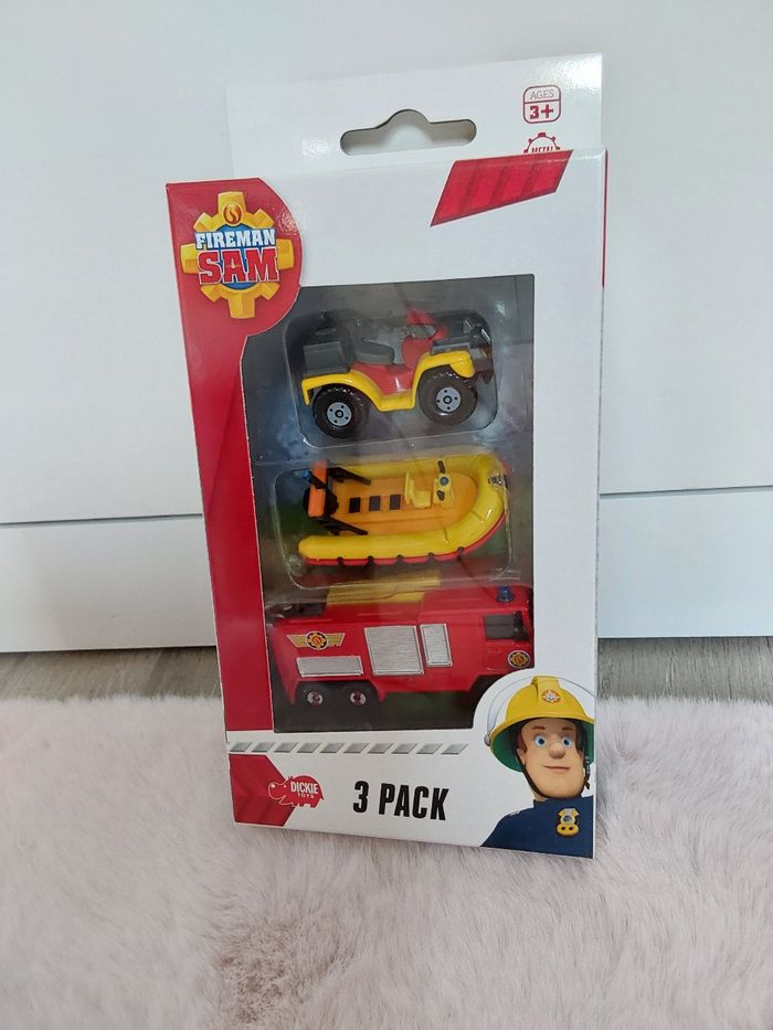 Pack de 3 véhicules miniatures Sam le Pompier