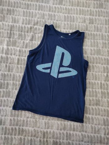 Débardeur bleu marine PlayStation taille 14 ans