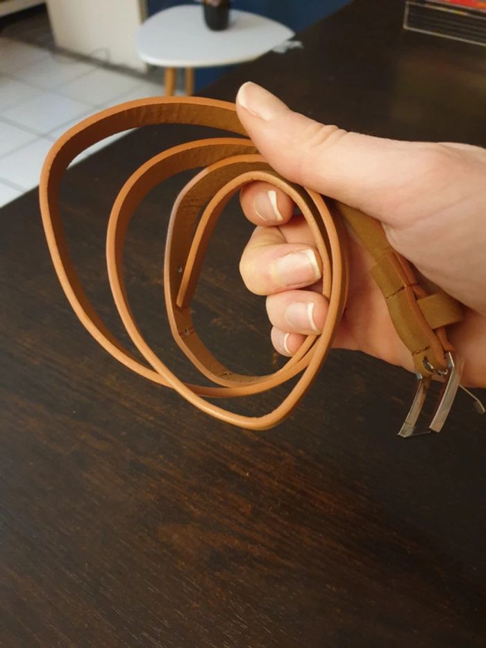 Ceinture marron/camel - photo numéro 2