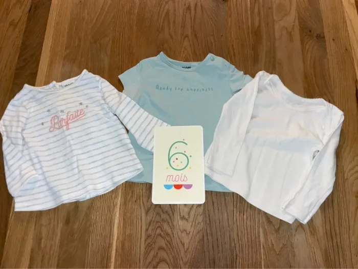 Lot t-shirt 6 mois