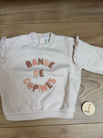 Sweat rose 12 mois
