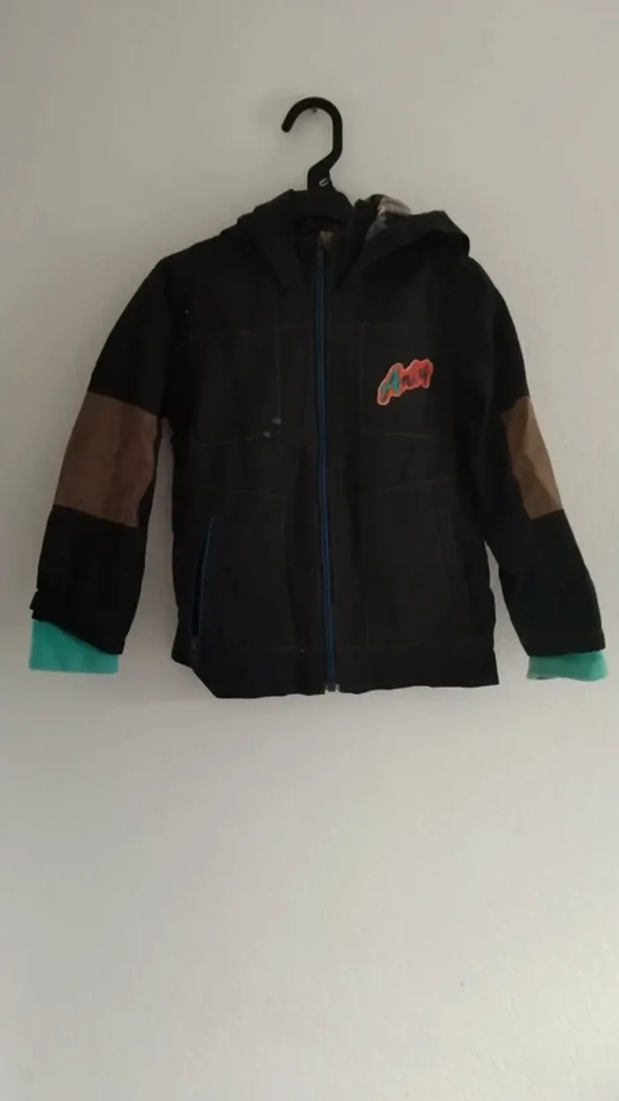 parka mi saison imperméable avec capuche catimini garcon 4 ans - photo numéro 2