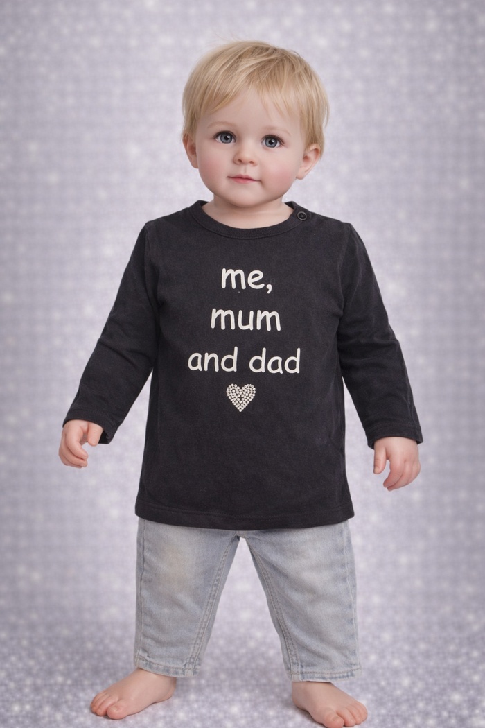 🖤 Tee-shirt bébé Tape à l’Œil 18 mois – Message trop mignon 👶 - photo numéro 1